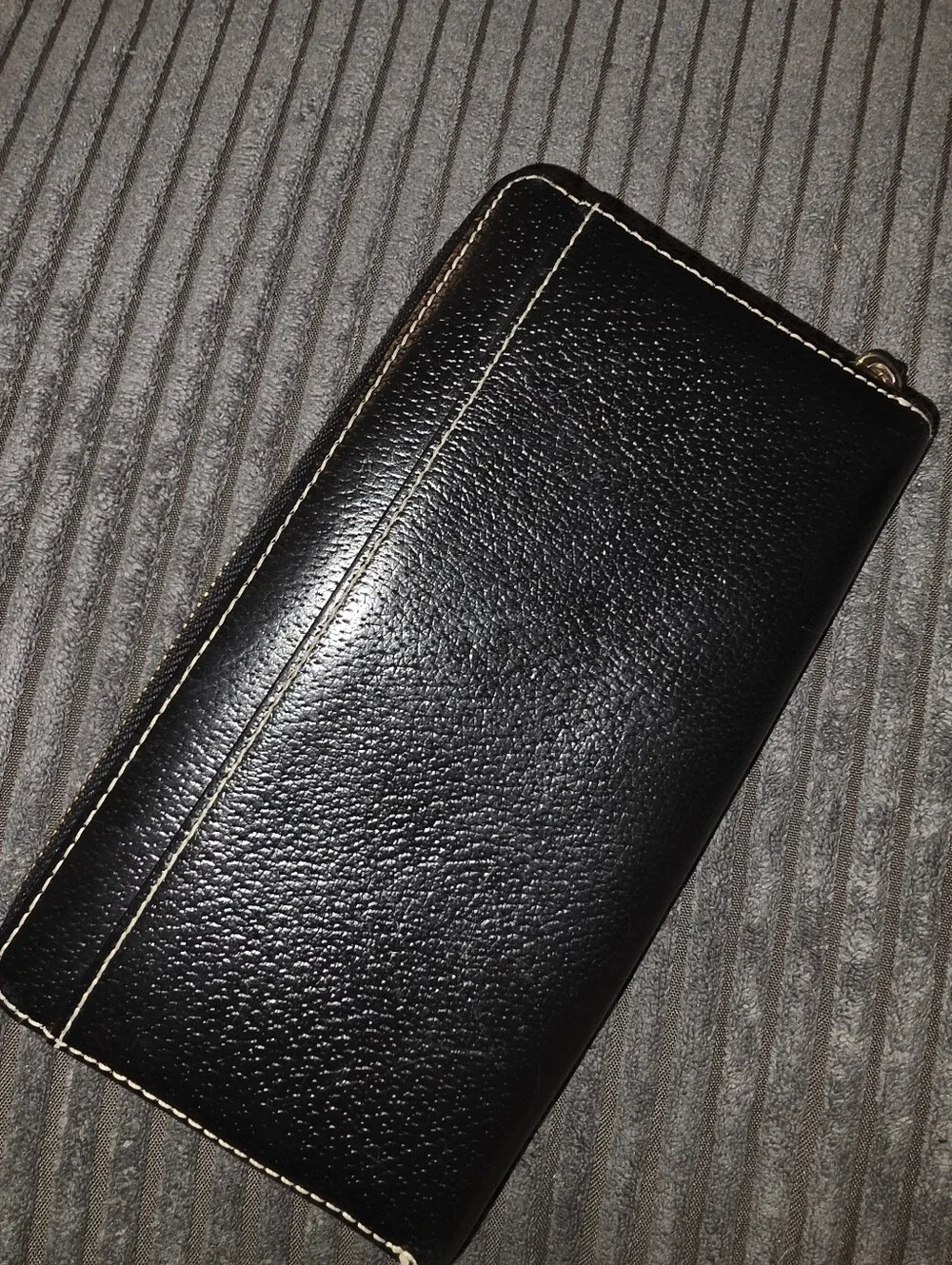 Kate Spade Zip Black Wallet Leather